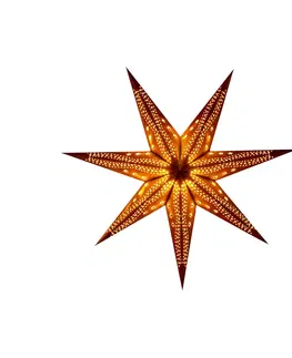 Vánoční světelná hvězda STERNTALER Sterntaler Samt papírová hvězda, Ø 75 cm žlutá