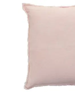 Dekorační polštáře Růžový polštář s opraným designem Stonewashed - 45*2*45 cm J-Line by Jolipa 71649