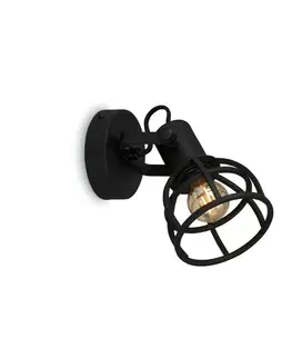 Industriální bodová svítidla BRILONER Bodové svítidlo pr. 11 cm 1x E14 25W černá BRILO 2669-015