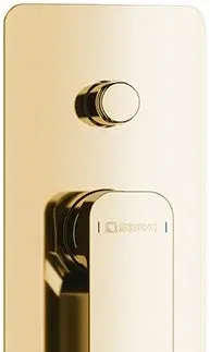 Koupelnové baterie SAPHO SPY podomítková sprchová baterie, 2 výstupy, zlato PY42/17