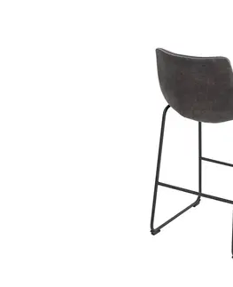 Barové židle LuxD Designová barová židle Ester / vintage šedá