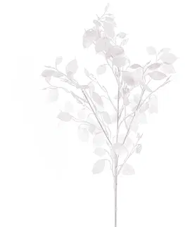 Květiny Umělá Penízovka bílá, 78 cm