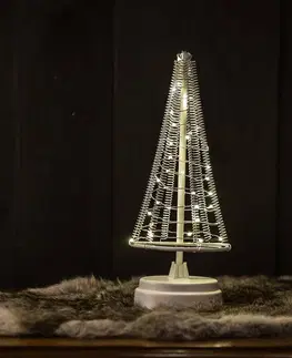 Vánoční vnitřní dekorace Hemsson Stromek Santa's Tree, stříbrný drát výška 26 cm