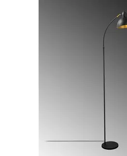 Svítidla Sofahouse 28842 Designová stojanová lampa Vasso 162 cm černá