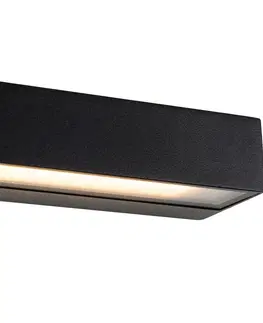 Venkovni nastenne svetlo Moderní nástěnné svítidlo černé včetně LED IP65 - Steph