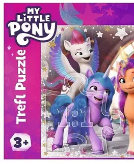 Hračky puzzle TREFL - Puzzle 24 Maxi - Veselý den Poníků / Hasbro, My Little Pony