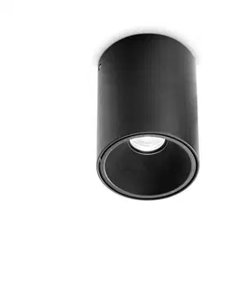 LED bodová svítidla LED Stropní svítidlo Ideal Lux Nitro Round Nero 205984 kulaté černé 15W 1350lm