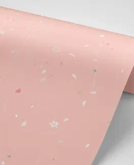 Samolepící tapety Samolepící tapeta s rostlinným motivem v růžovém provedení