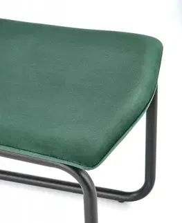 Židle Jídelní židle K444 Halmar Tmavě zelená
