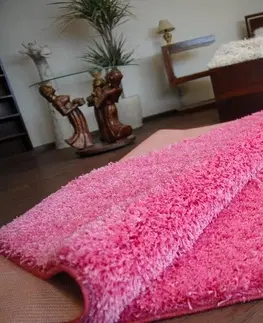 Koberce a koberečky Dywany Lusczow Kusový koberec SHAGGY Izebelie 5cm růžový, velikost 80x120