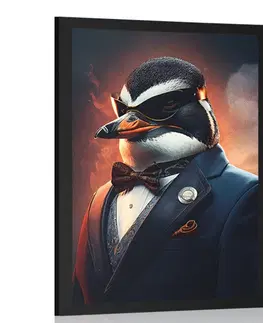 Zvířecí gangsteři Plakát zvířecí gangster tučňák