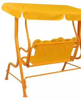 Houpačky a houpadla Dětská houpací lavice Dekorhome Žlutá
