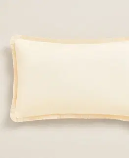 Dekorační povlaky na polštáře Krémový povlak na polštář BOCA CHICA se střapci 30 x 50 cm
