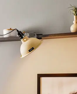 Stolní lampy a lampičky s klipem FARO BARCELONA Průmyslové - svítidlo se svorkou Pepper béžové