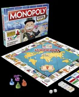 Hračky společenské hry HASBRO - Monopoly Cesta Kolem Světa Sk Verze