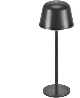 Zahradní lampy Ledvance Ledvance - LED Stmívatelná venkovní nabíjecí lampa TABLE LED/2,5W/5V IP54 černá 