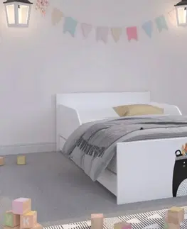 Dětské postele Kvalitně zpracovaná dětská postel s medvědem 160 x 80 cm