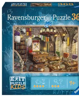 Hračky puzzle RAVENSBURGER - Exit KIDS Puzzle: Kouzelnická škola 368 dílků