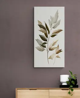 Obrazy stromy a listy Obraz luxusní listy s nádechem minimalismu