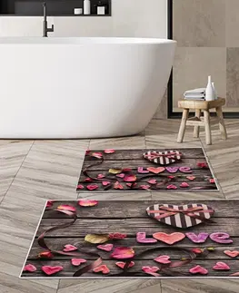 Koupelnové předložky L'essentiel Sada 2 kusů koupelnových předložek Valentine vícebarevná