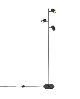 Stojaci lampy Moderní stojací lampa černá 3 -light - Jeana