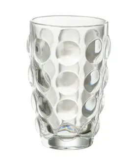 Sklenice Transparentní sklenička s bublinami Loupe - Ø9*13cm / 360ml J-Line by Jolipa 30658