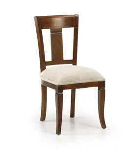 Luxusní jídelní židle Estila Koloniální jídelní židle M-Vintage s béžovým čalouněním 95cm