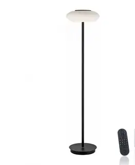Chytré osvětlení PAUL NEUHAUS Q ETIENNE LED stojací svítidlo Smart Home černá stmívatelné CCT ZigBee 2700-5000K PN 271-18