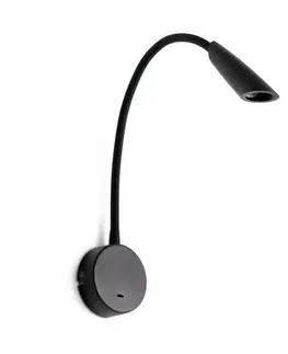 LED bodová svítidla FARO BOKEN nástěnná lampa na čtení, černá