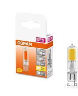 LED žárovky OSRAM LEDVANCE LED PIN 30 320° 2.6W 827 Clear G9 4058075574465