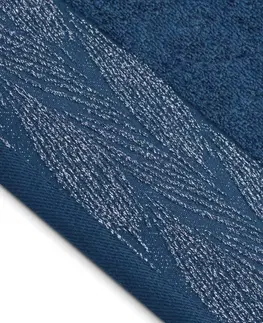Ručníky AmeliaHome Ručník ALLIUM klasický styl 30x50 cm námořnická modrá, velikost 70x130