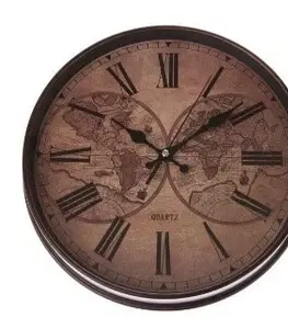 Hodiny Nástěnné hodiny Globe, pr. 31 cm, plast