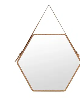 Zrcadla HOMEDE Nástěnné zrcadlo Ebi II přírodní, velikost 39,2x34,3x3