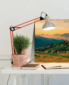 Malování podle čísel Obraz malování podle čísel svítání nad horami  - Mountains at Sunrise