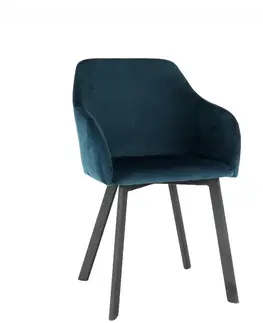 Židle Jídelní křeslo TANDEL Tempo Kondela Modrá