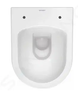 Záchody DURAVIT ME by Starck Závěsné WC, Rimless, s WonderGliss, alpská bílá 25300900001