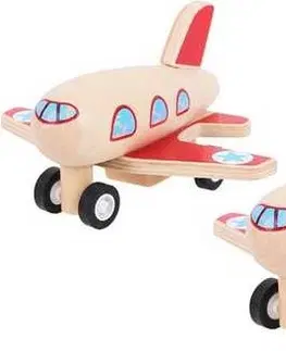 Dřevěné hračky Bigjigs Toys Dřevěné natahovací letadlo AIRPLANE 1 ks