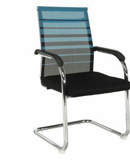 Kancelářské židle Zasedací židle PAPOSANA, modrá/černá