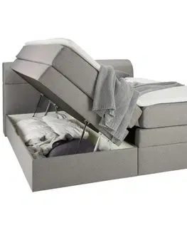 Americké postele Boxspring Postel Flexi S Úložným Prostorem, 180x200