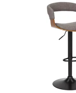 Barové židle LuxD Designová barová otočná židle Uriela jasan / šedá