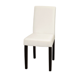 Jídelní židle Židle PRIMA bílá/hnědá 3036