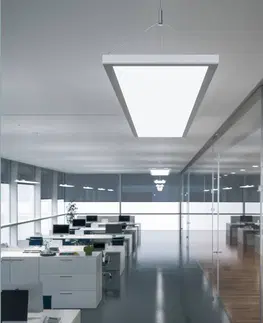Závěsná světla Waldmann LED závěsné světlo IDOO pro kanceláře 49 W, bílá