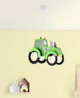 Závěsná světla Elobra Dětské závěsné světlo Traktor