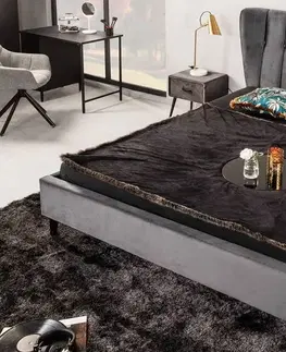 Designové postele LuxD Designová postel Violetta 160 x 200 cm tmavě šedý samet