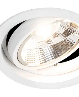 Podhledove svetlo Moderní zapuštěné bodové bílé nastavitelné - sklíčidlo 111