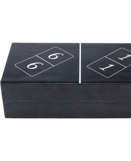 Dekorativní předměty KARE Design Stolní hra Domino - černá, 24x7cm