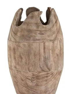 Dekorativní vázy Dřevěná dekorační váza Ermi - ∅ 26*42cm J-Line by Jolipa 1124