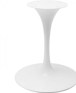 Kulaté jídelní stoly KARE Design Stolová podnož Invitation - bílá, Ø60cm