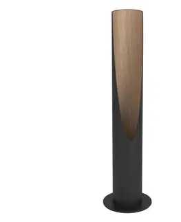 Lampy Eglo Eglo 900876 - LED Stolní lampa BARBOTTO 1xGU10/4,5W/230V černá/hnědá 