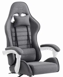 Herní křesla Herní židle HC-1003 Grey-White